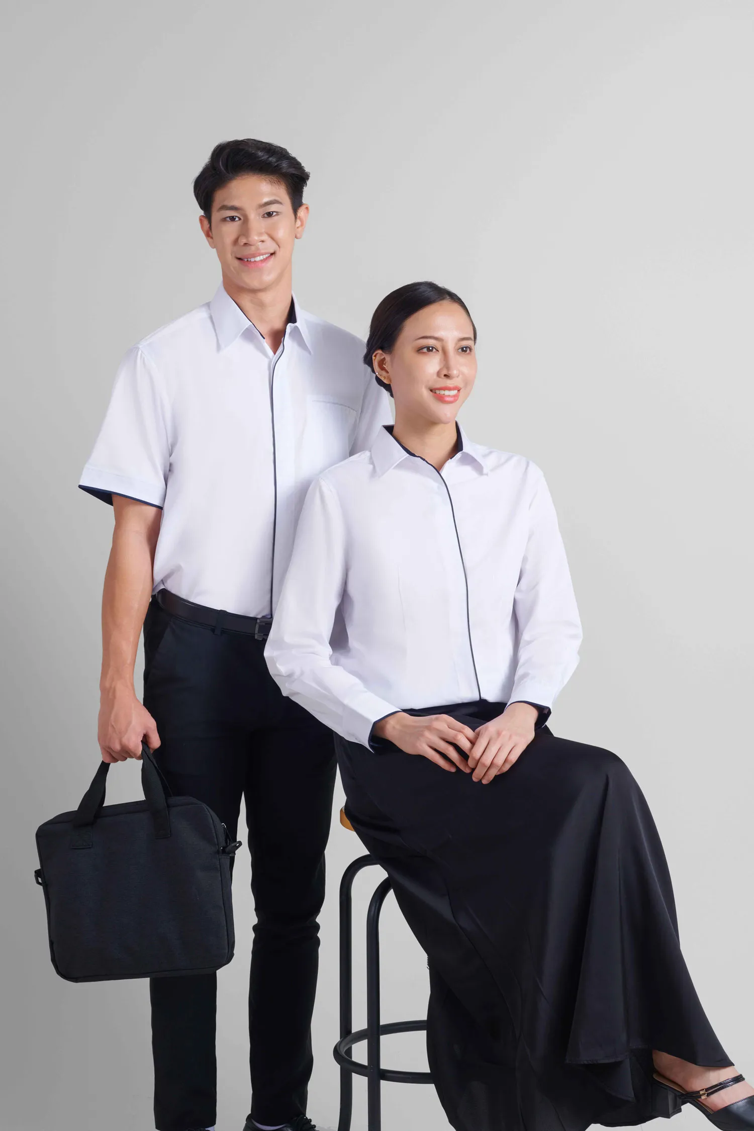 Custom embroidered polo shirts supplied for a corporate staff uniform project