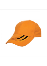 Cap Cotton Brush Orange Black