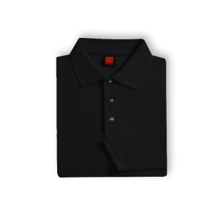 Polo Shirt Long Sleeve Black