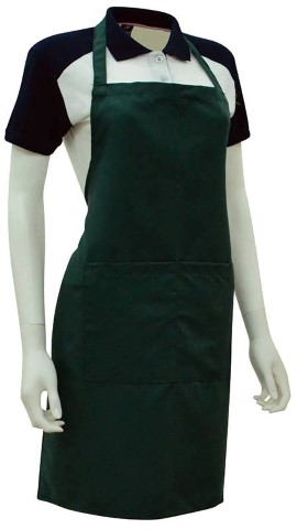 Custom Made Apron Dark Green