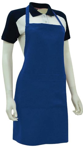 Custom Made Apron Royal Blue