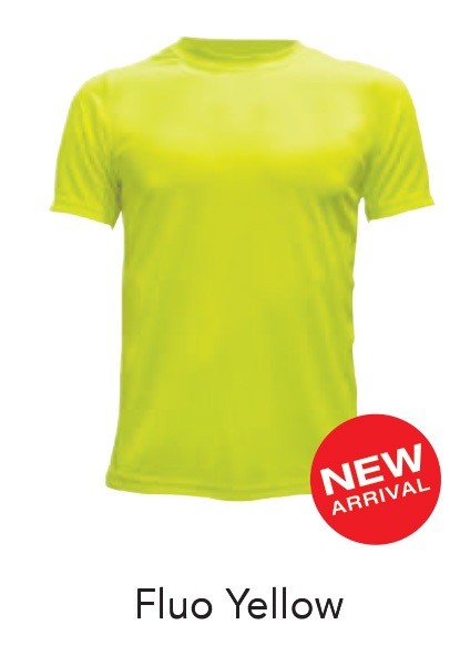 Ready Made Microfiber Tshirt Fluo Yellow