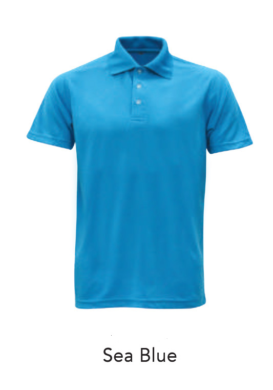 Microfiber Polo Shirts Ssea Blue