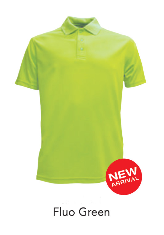 Ready Made Microfiber Polo Shirts Fluo Green