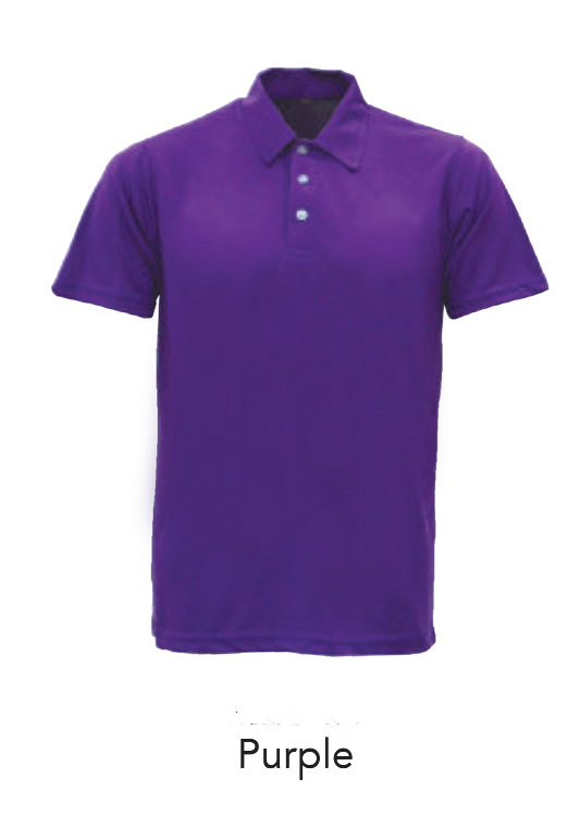 Microfiber Polo Shirts Purple