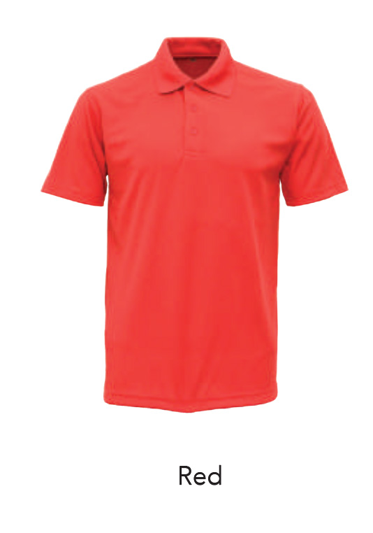 Microfiber Polo Shirts Red