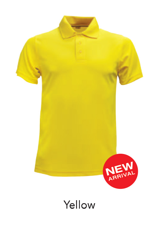 Ready Made Microfiber Polo Shirts Yellow